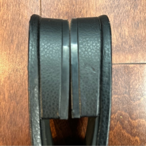 Kenneth Cole Verna Stud Slides in Black Leather, Mixed Metal, Size 7 - Picture 7 of 9